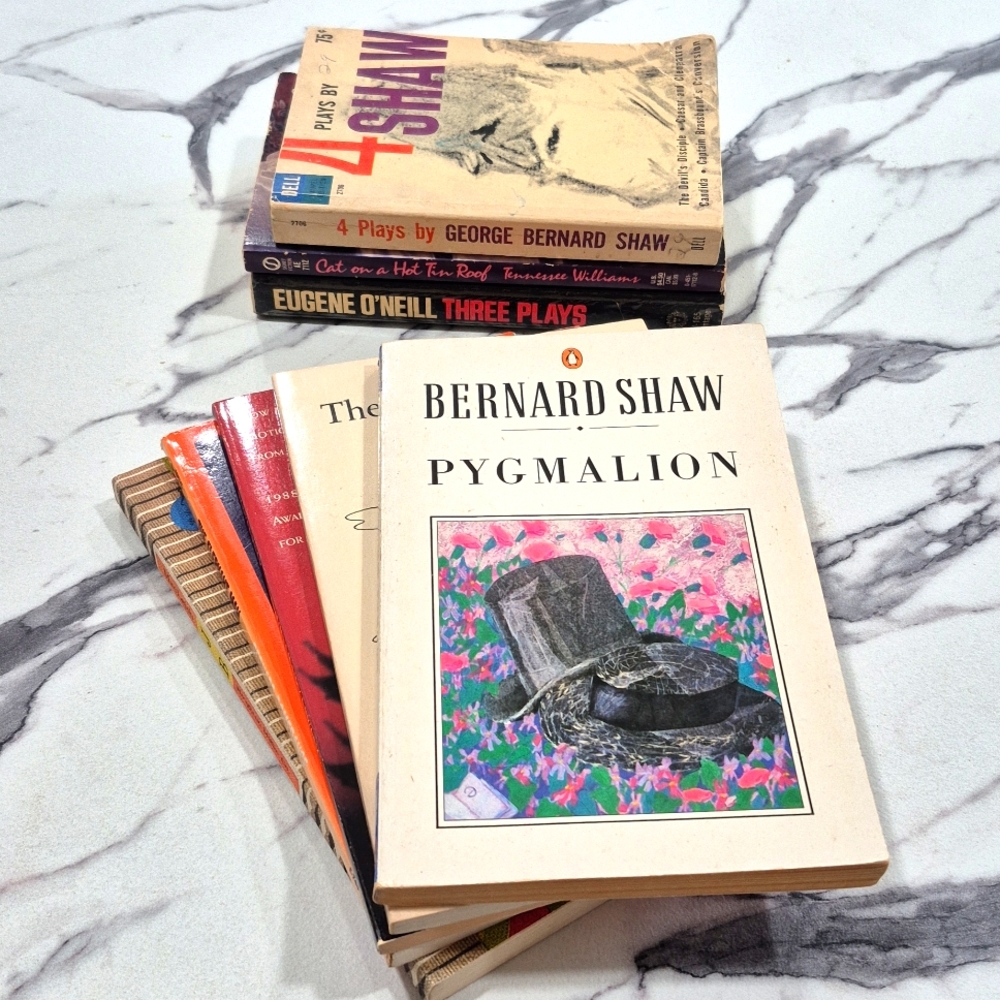8 Vintage Stage Play Books: Tennessee Williams, Bernard Shaw Theater